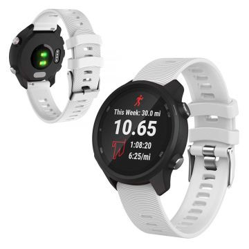 Garmin Vivomove / Forerunner 245 Music / 645 Music klockarmband i silikon - Vit