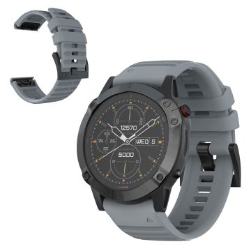 Garmin Fenix 6X Pro / 6X silicone watch band - Grey