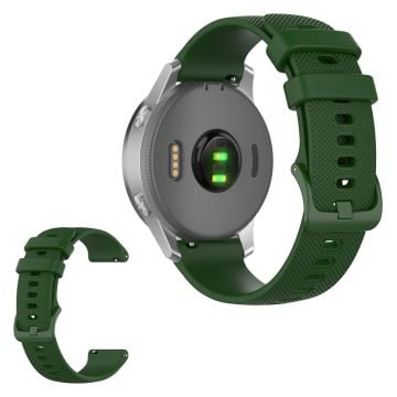 Silicone watch strap for Garmin and Samsung watch - Army Green