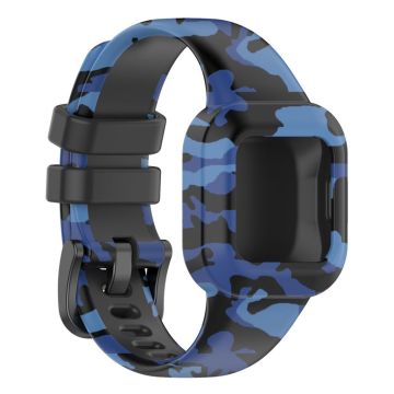 Garmin Vivofit Jr 3 pattern silicone watch band - Camouflage Blue