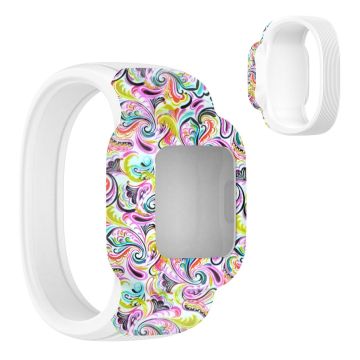 Garmin Vivofit Jr 3 cool pattern silicone watch strap - Colorful Pattern / Size: L