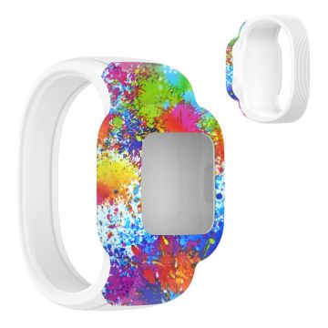 Garmin Vivofit Jr 3 cool pattern silicone watch strap - Colorful Painted / Size: L