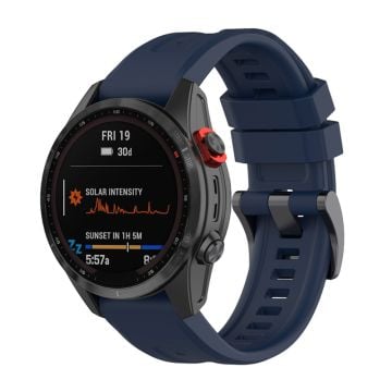 Garmin Fenix 7 / Epix Gen 2 / Descent G1 klockarmband i silikon - Midnattsblå