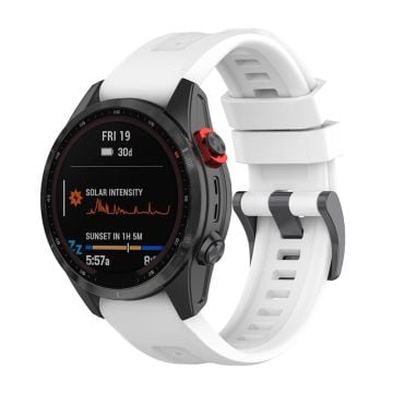 Garmin Fenix 7 / Epix Gen 2 / Descent G1 klockarmband i silikon - Vit