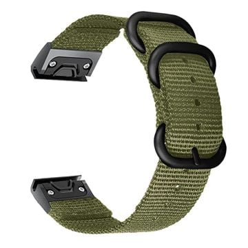 26 mm klockarmband i nylon för Garmin-klocka - Grön