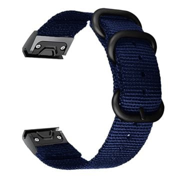 26 mm klockarmband i nylon för Garmin-klocka - Blå