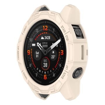 HAT PRINCE Garmin Fenix 7X / 7X Pro / Epix Pro (51mm) ihåligt skydd - Beige