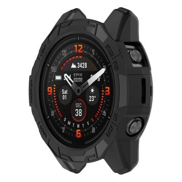 HAT PRINCE Garmin Fenix 7X / 7X Pro / Epix Pro (51mm) ihåligt skydd - Svart