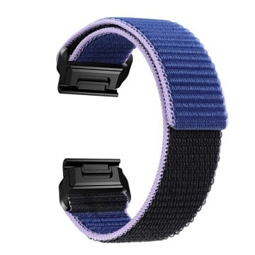 26 mm nylonarmband för Garmin-klocka - Blå / Svart