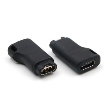 USB Type-C female to charge adapter for Garmin watch