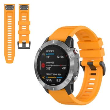 Garmin Fenix 6 stylish silicone watch band - Yellow