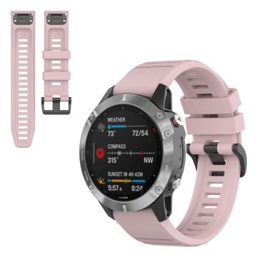 Garmin Fenix 6X Pro silicone watch band - Deep Pink