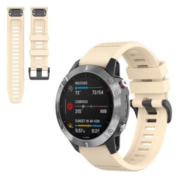 Garmin Fenix 6X Pro silicone watch band - Beige