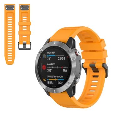 Garmin Fenix 6X Pro silicone watch band - Yellow