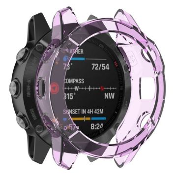 Garmin Fenix 6X Pro genomskinlig ram - Lila