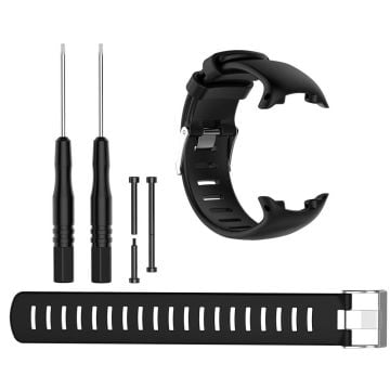 Suunto D4i Novo / D4i / D4 silicone watch strap with tools - Black