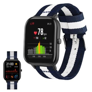 Amazfit Youth klockarmband i vävd nylon - Blå / Vit / Blå