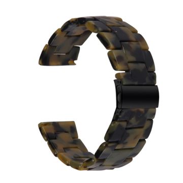 22 mm klockarmband i resinmodell för Fossil-klocka - Militärgrön