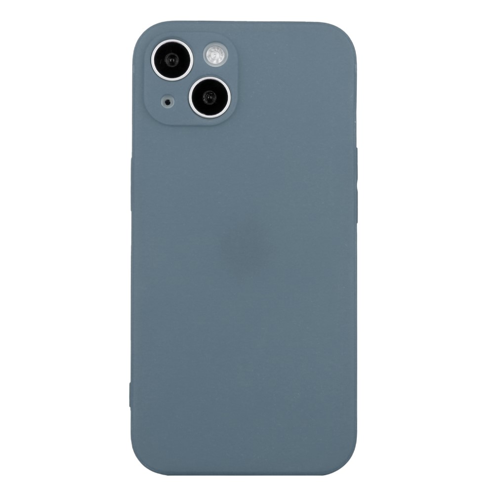 Avfasat gummerat fallskyddsfodral för iPhone 15 - Lavendelgrå