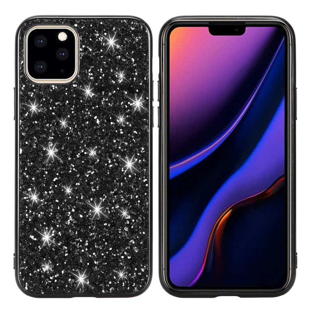 Glitter iPhone 11 skal - Svart