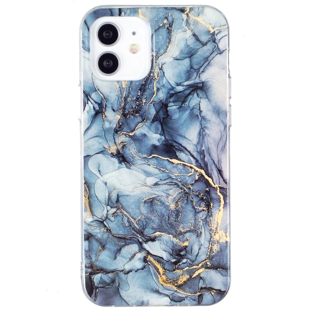 Marmormotiv iPhone 12 / iPhone 12 Pro skal - Grå