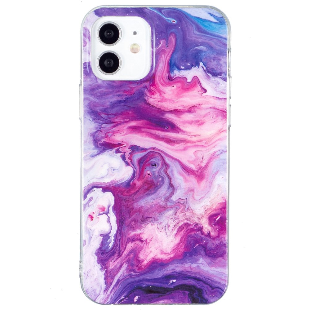 Marmormotiv iPhone 12 / iPhone 12 Pro skal - Flerfärgad