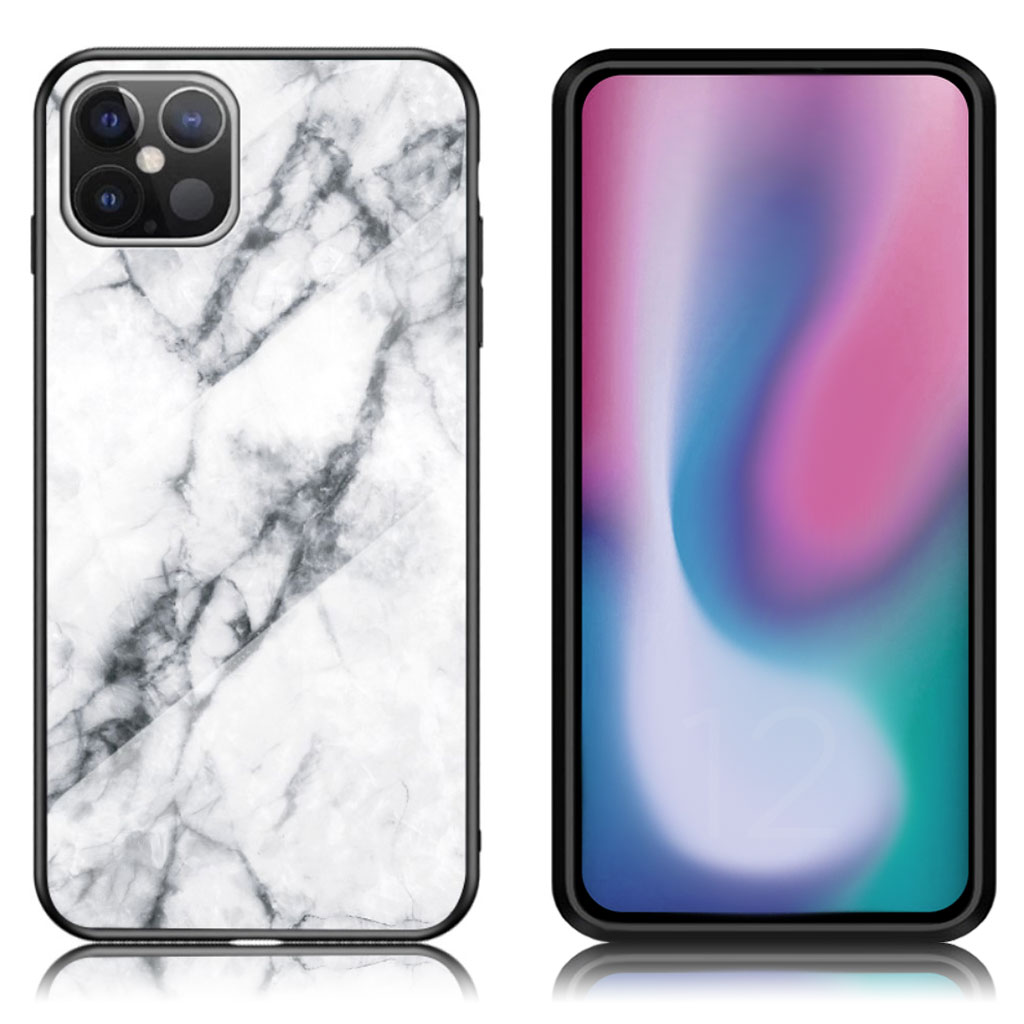 Fantasy Marmor iPhone 12 Pro Max skal - Vit