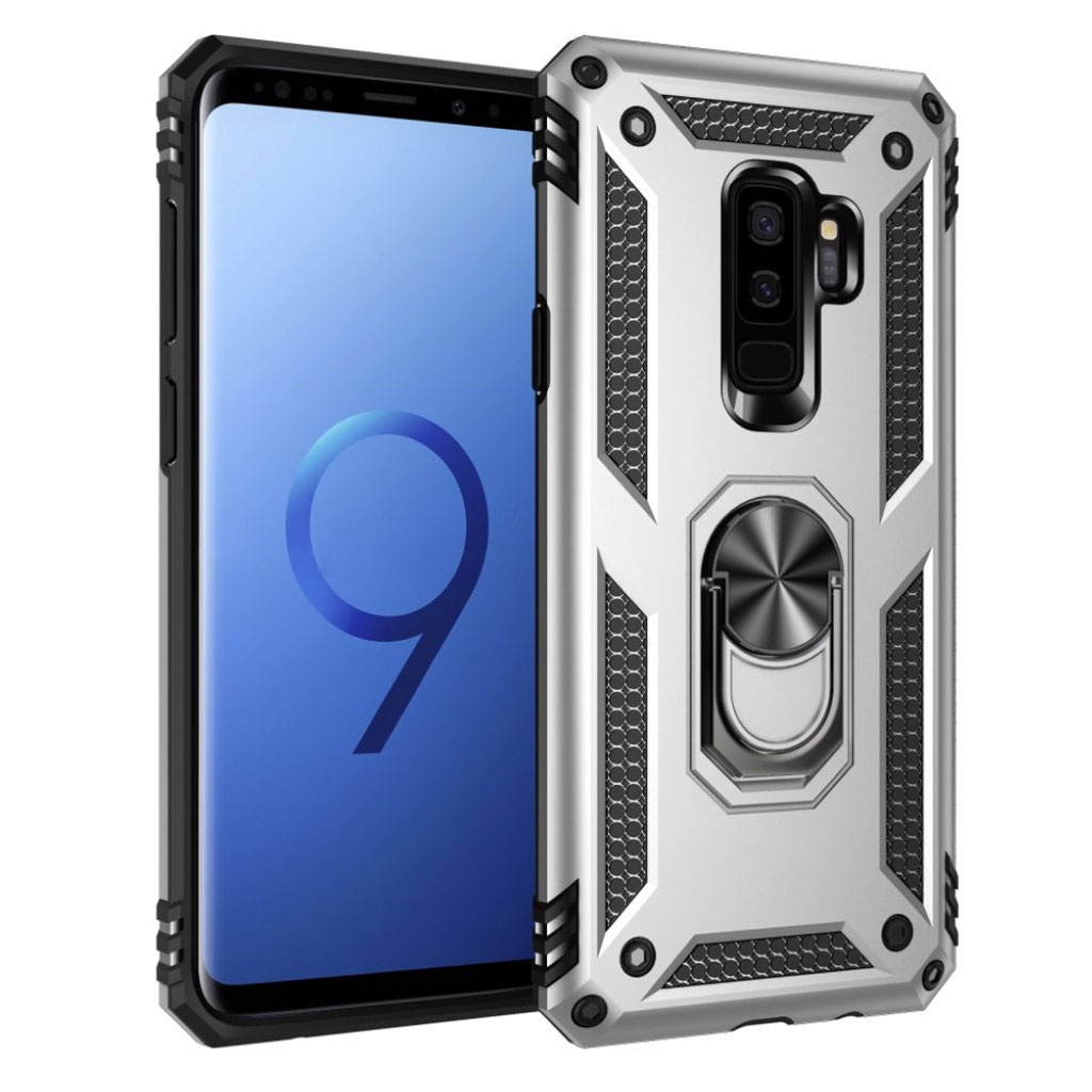 Bofink Combat Samsung Galaxy S9 Plus skal - Silver/Grå