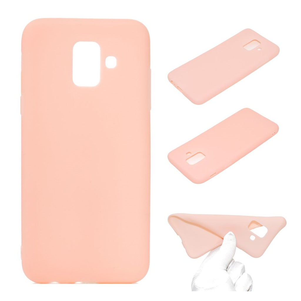 Samsung Galaxy A6 (2018) mobilskal silikon matt - Rosa