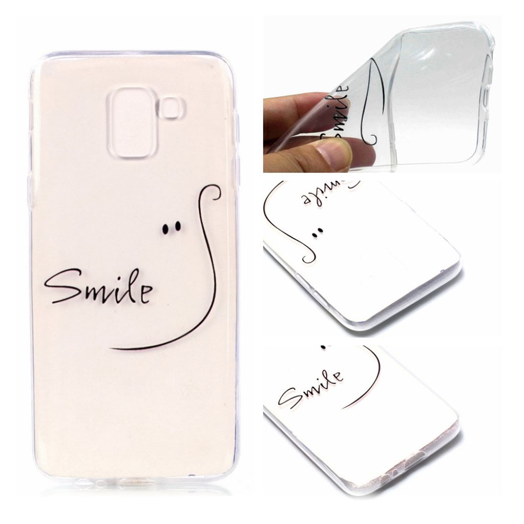 Samsung Galaxy J6 (2018) mobilskal TPU mönster mjuk - Leende