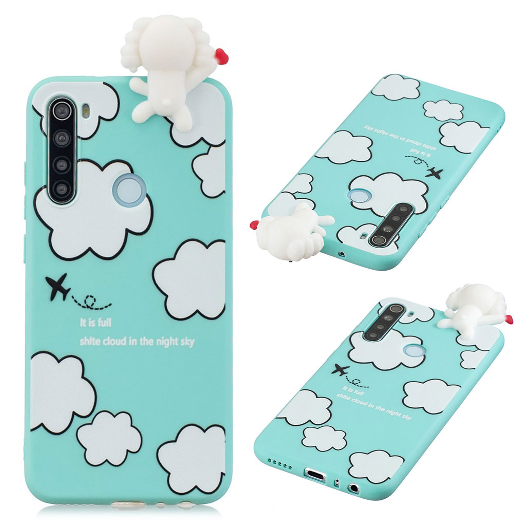 Cute 3D Samsung Galaxy A21 skal - Vit