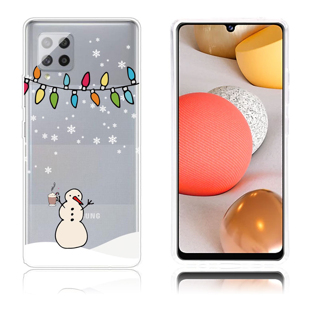 Christmas Samsung Galaxy A42 5G fodral - snögubbe and Snow