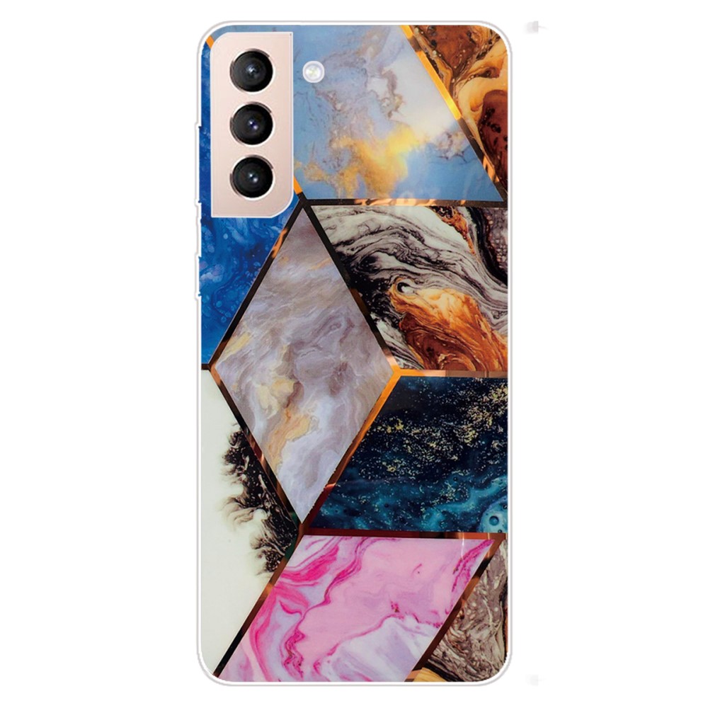 Marmormotiv Samsung Galaxy S22 Plus skal - Levande Marmor Diamant