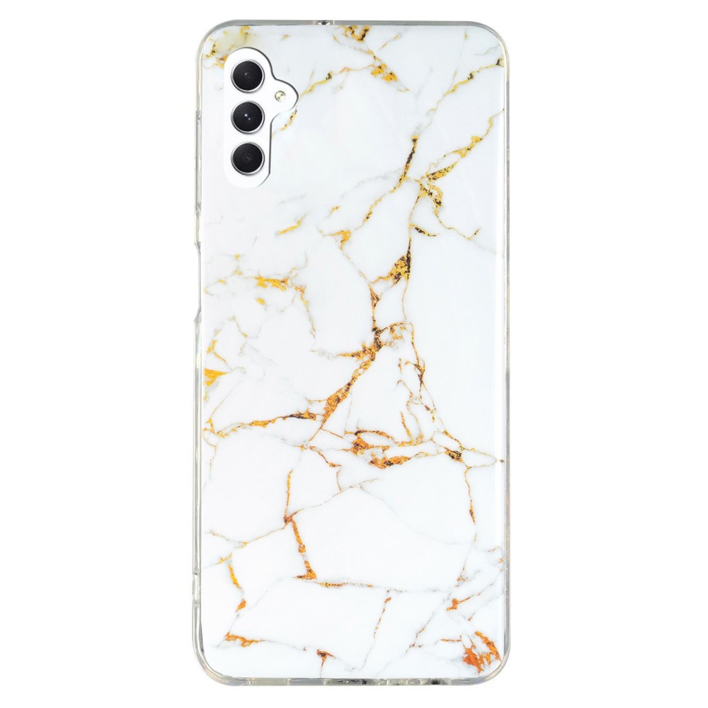 Marmormotiv Samsung Galaxy A54 skal - Vit