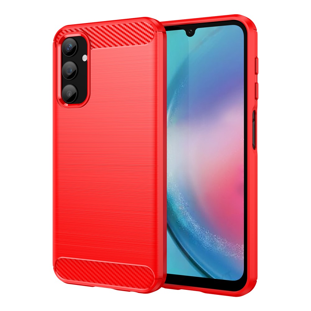 Carbon Flex Samsung Galaxy A25 skal - Röd