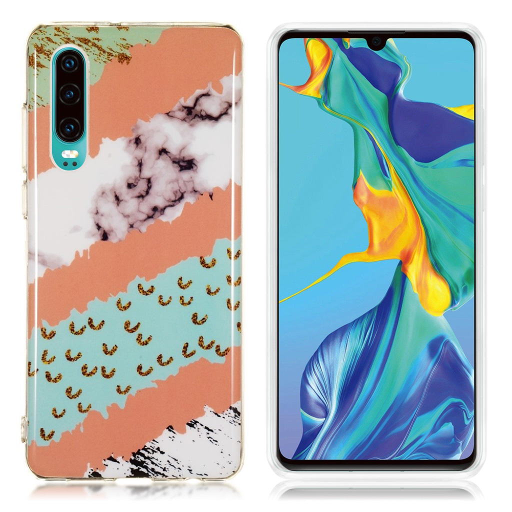 Marmormotiv Huawei P30 skal - Stil J
