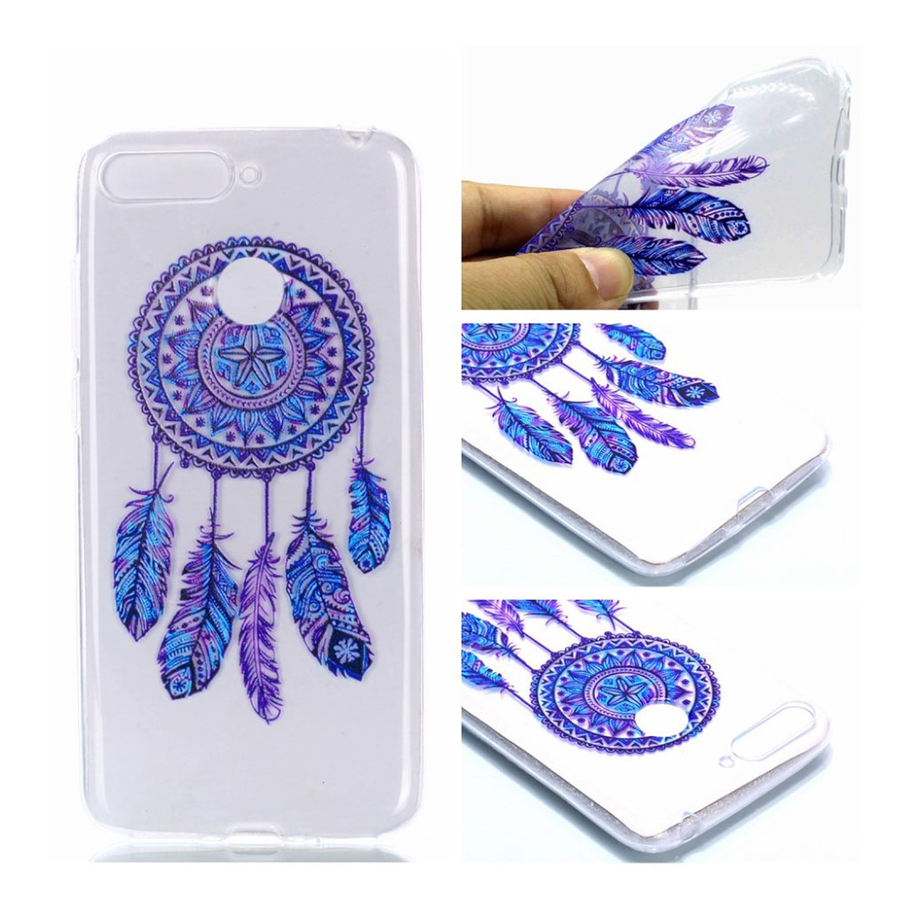 Glitter Huawei Y6 2018 skal - Flerfärgad