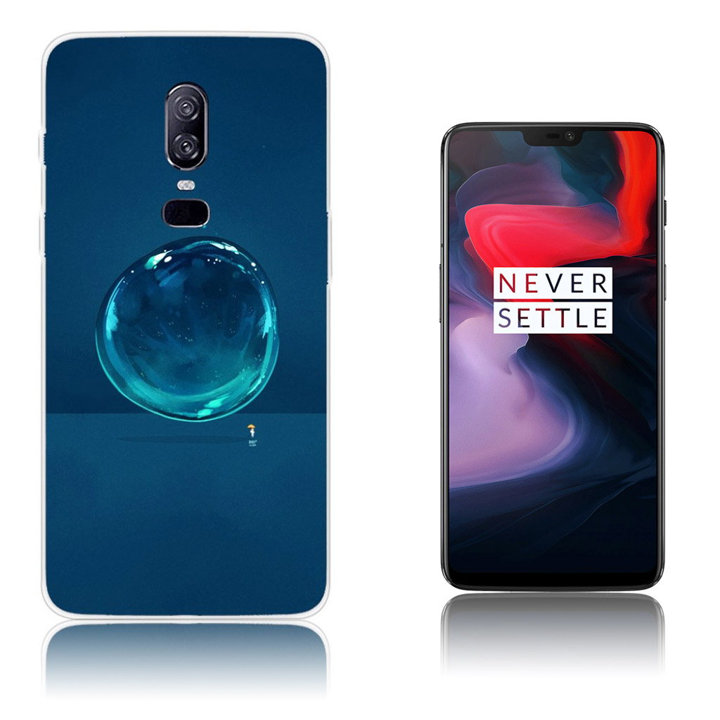 OnePlus 6 mobilskal silikon tryckmönster på sig - Vattendroppe