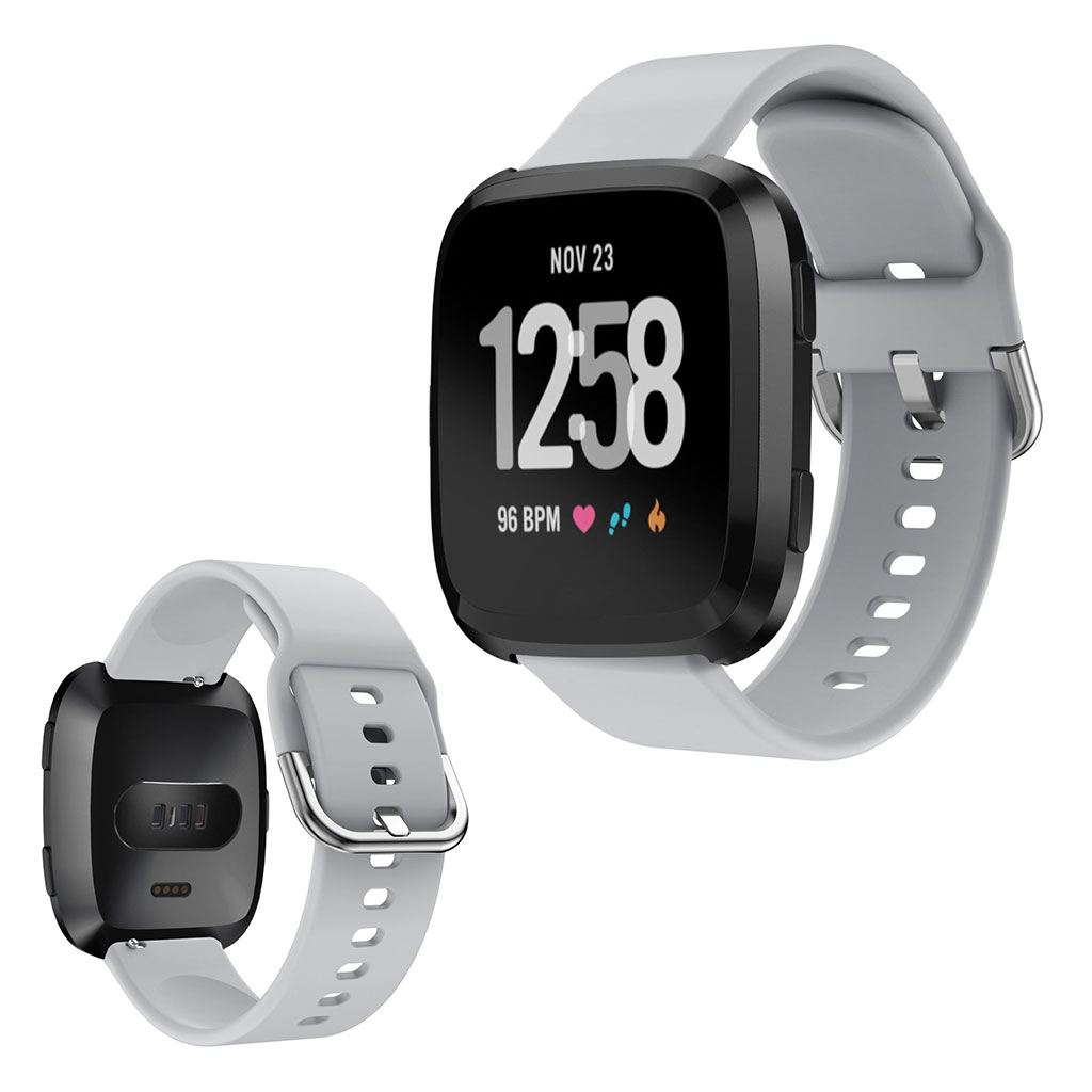 Fitbit Versa klockarmband i silikon - Grå