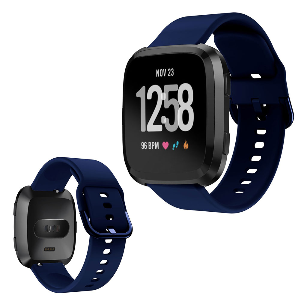 Fitbit Versa klockarmband i silikon - Mörkblå