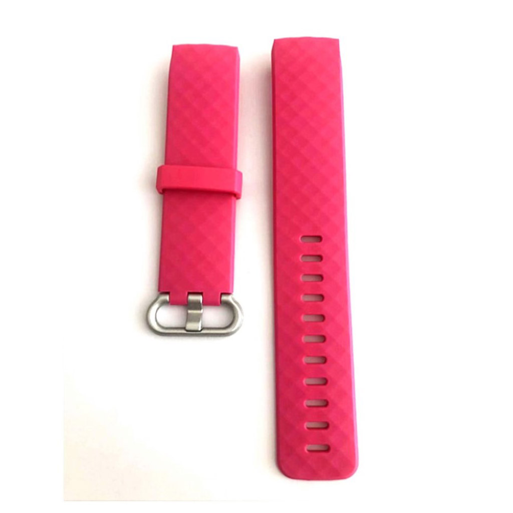 Fitbit Charge 3 mjukt klockarmband - cerise
