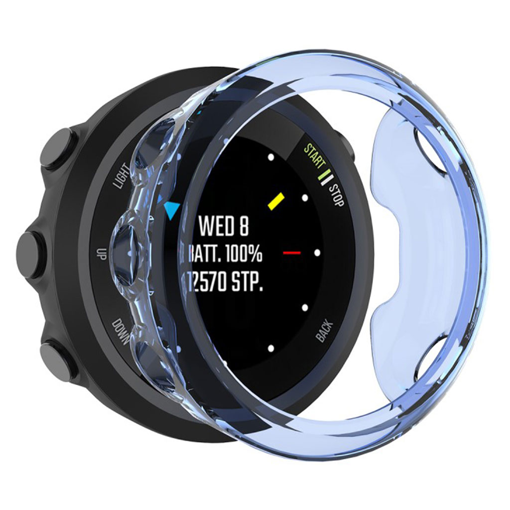 Garmin Forerunner 45S hållbart genomskinligt fodral - Blå