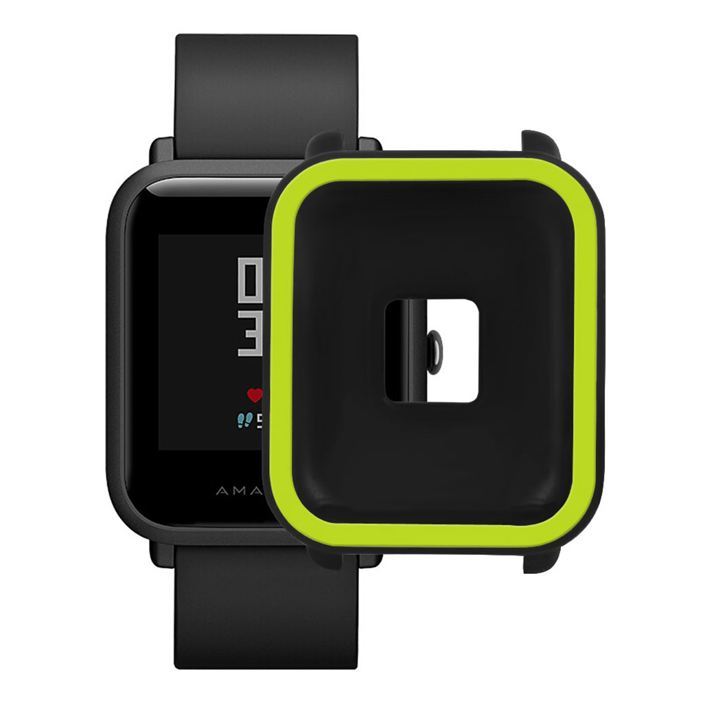 Amazfit Youth flexibelt silikonfodral i två färger - Grön / Svart